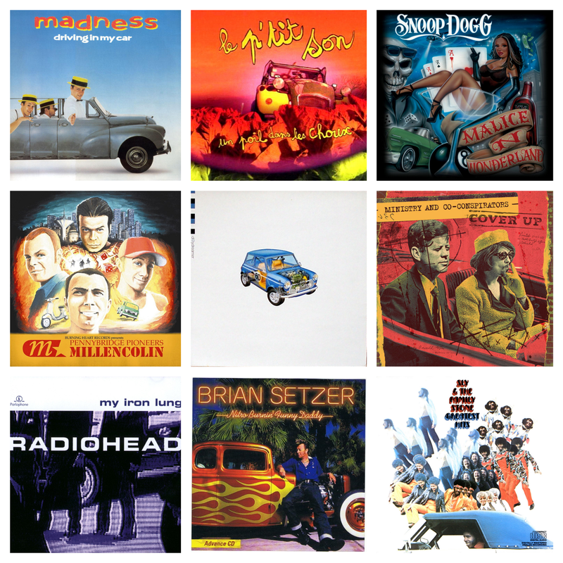 Illustration for article titled 100 cars on 100 more album covers